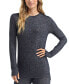 ფოტო #1 პროდუქტის Petite SoftKnit Crewneck Thumbhole-Cuff Top