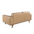 2-Sitzer-Sofa aus sandfarbenem Leder