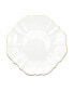 Фото #1 товара Amelie Brushed Gold Rim 10.5" Dinner Plate