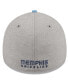 ფოტო #3 პროდუქტის Men's Gray, Light Blue Memphis Grizzlies Striped 39THIRTY Flex Hat