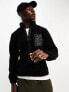 Фото #5 товара Threadbare Tall borg 1/4 zip pullover fleece in black