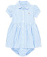 Фото #1 товара Платье для малышей Polo Ralph Lauren в полоску из трикотажа'Oxford'