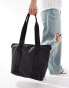 Фото #3 товара ASOS DESIGN rubberised tote bag in black