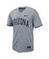 Фото #2 товара Men's Gray Arizona Wildcats Replica Full-Button Baseball Jersey