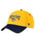ფოტო #1 პროდუქტის Men's Gold, Navy Nashville Predators Fundamental 2-Tone Flex Hat