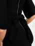Фото #4 товара Closet London ribbed pencil midi dress in black