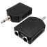 EUROCONNEX 1103 Mono-Estéreo M/F Jack 3.5 To Adapter 6.4 mm