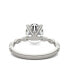 Фото #5 товара Moissanite Accented Solitaire Engagement Ring (2-1/2 Carat Total Weight Diamond Equivalent) in 14K White Gold