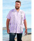 Фото #2 товара Big & Tall Short-Sleeve Guayabera Shirt