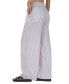 Women's Striped Wide-Leg Pants Natural Sa, M - фото #3