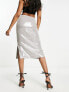 & Other Stories sequin midi skirt in grey