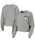 Фото #1 товара Women's '47 Heathered Gray Michigan State Spartans Ultra Max Parkway Long Sleeve Cropped T-shirt