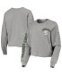 ფოტო #1 პროდუქტის Women's '47 Heathered Gray Michigan State Spartans Ultra Max Parkway Long Sleeve Cropped T-shirt