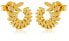 Playful gold-plated earrings Twig VAAXF150G
