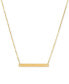 ფოტო #1 პროდუქტის Polished Bar 18" Pendant Necklace in 14k Gold