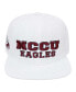 Фото #1 товара Men's White North Carolina Central Eagles Evergreen Wool Snapback Hat