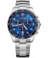 ფოტო #1 პროდუქტის Men's Chronograph FieldForce Classic Stainless Steel Bracelet Watch 42mm