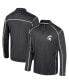 Фото #1 товара Men's Black Michigan State Spartans Cameron Quarter-Zip Windshirt