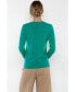 Women's 100% Pure Cashmere Long Sleeve Pullover V Neck Sweater (8160, Lime, Large )