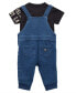 Baby Boys Short Sleeve T Shirt and Overall Set