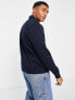 Фото #3 товара Tommy Hilfiger embroidered logo half zip sweatshirt in navy