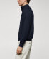 Фото #6 товара Men's Neck Zipper Cotton Sweater
