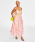 ფოტო #1 პროდუქტის Women's Scoop-Neck Sleeveless Maxi Dress, Created for Macy's