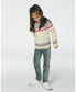 ფოტო #3 პროდუქტის Toddler Girls Velvet Stretch Leggings Sage Green - Toddler|Child