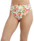 Фото #1 товара BCBGeneration 294822 Women's High Waisted Bikini Bottom, White Multi, Small