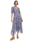 Фото #1 товара Women's Printed High-Low Midi Dress