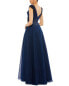 Фото #2 товара Mac Duggal Floral Applique A-Line Evening Gown Women's