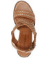 Фото #4 товара Women's Dabene Woven Strappy Slingback Block-Heel Sandals