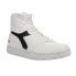 Фото #2 товара Diadora Mi Basket 2030 High Top Mens Black, White Sneakers Casual Shoes 179038-