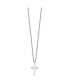 Polished 20mm Cross Pendant on a 18 inch Cable Chain Necklace