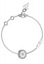 Decent steel bracelet with zircons Love Guess JUBB04082JWRHS