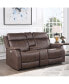 Valencia 74" Dual Power Reclining Console Loveseat - фото #10