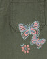 Kid Embroidered Butterfly Wid- Leg Pants 5