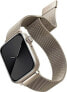 Фото #1 товара Аксессуары для умных часов бренд Uniq модель Pasek Dante для Apple Watch 4/5/6/7/SE 40/41mm из нержавеющей стали Starlight