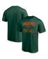 Фото #1 товара Men's Green Miami Hurricanes First Sprint Team T-shirt