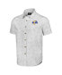 ფოტო #3 პროდუქტის Men's NFL x Darius Rucker Collection by White Los Angeles Rams Woven Short Sleeve Button Up Shirt