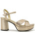 Фото #2 товара Women's Reeva Criss-Cross Platform Dress Sandals