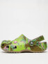 Фото #1 товара Crocs ASOS Exclusive Classic bubble marble clogs in khaki multi in khaki/multi