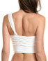 Фото #2 товара Carmen Marc Valvo One-Shoulder Bikini Top Women's M