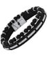 ფოტო #2 პროდუქტის Genuine Leather Bracelet, 2 Piece Set