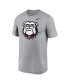 Men's Heather Gray Georgia Bulldogs Primetime Legend Alternate Logo T-Shirt Серый, XL - фото #3