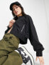 Фото #1 товара Gym King Linear Taped woven oversized bomber jacket in black