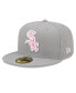 ფოტო #2 პროდუქტის Men's Gray Chicago White Sox 2022 Mother's Day On-Field 59Fifty Fitted Hat