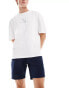 Jack & Jones linen chino short in navy Синий, L - Waist 91 cm - фото #1