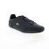 Фото #2 товара Lacoste Chaymon Crafted 07221 Mens Black Leather Lifestyle Sneakers Shoes 11.5