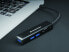 Фото #5 товара Conceptronic DONN 3-Port USB Hub with Card Readers - USB 3.2 Gen 1 (3.1 Gen 1) Type-C - Black - MicroSD (TransFlash) - SD - SDHC - SDXC - USB 3.2 Gen 1 (3.1 Gen 1) Type-A - Aluminium - China
